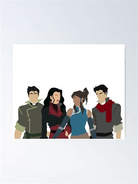 Team Avatar Lok Legend Of Korra Atla Poster For Sale By Ebhcardinal