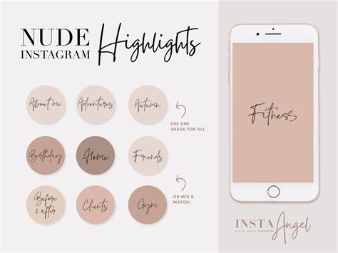 Nude Tones Instagram Highlight Covers Highlight Icons Instagram Stories IG Lifestyle Blogger MUA