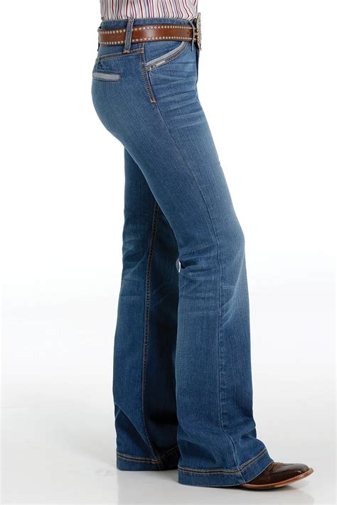 Cinch Jeans Womens Slim Fit Lynden Jean Medium Stonewash