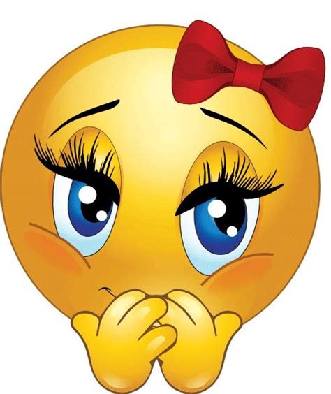 Shy Girl Lustiges Emoji Lustige Emoticons Smiley Emoji