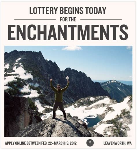 Enchantments The Enchantments Adventure Lottery