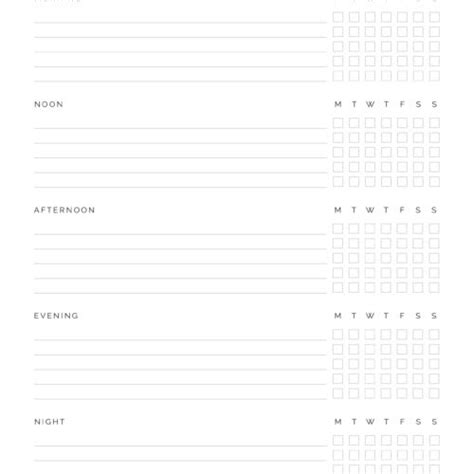 Daily And Weekly Routines Planner Neat And Tidy Design