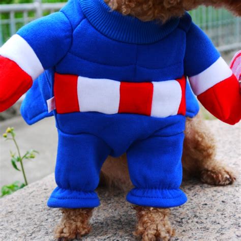 Captain America Dog Superhero Costume