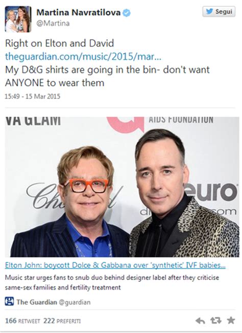Elton John E Le Altre Star Contro Dolce E Gabbana Per Le Frasi Sulle Adozioni Gay Le Foto Oggi