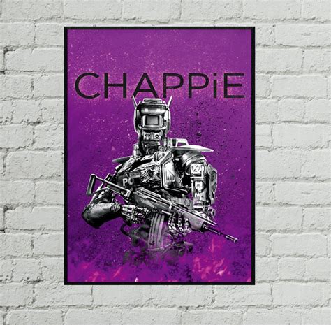 Chappie Artwork Home Decor Movie Poster Etsy
