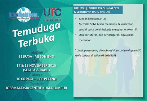 Check out alternatives and read real reviews from real users. Temuduga Terbuka Jurutol Kelayakan Minimum SPM | Panas