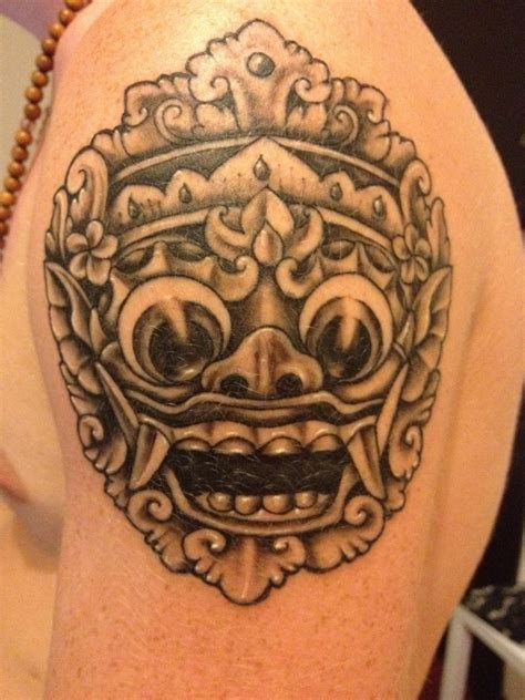 Traditional Balinese Barong Mask Done By Paudy Of Shotonk Tattoo