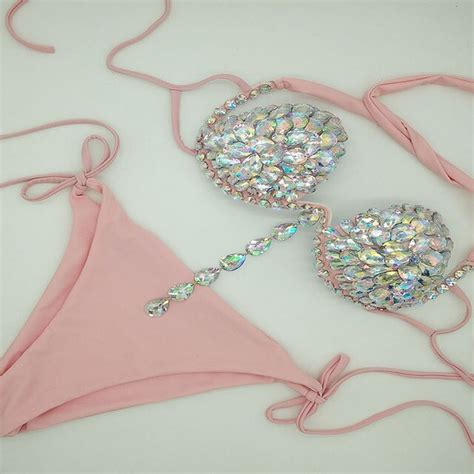 Anibol Luxury Rhinestone Bikini Crystal Diamond Women Swimsuit Bikini