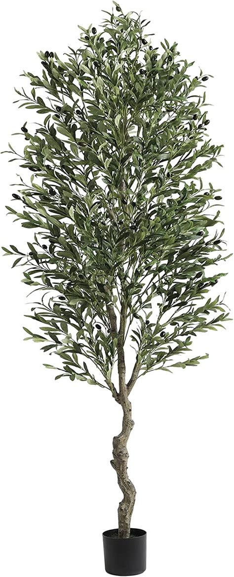 Viagdo Artificial Olive Tree 7ft Tall Fake Potted Olive