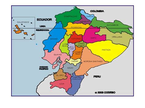 Mapas De Provincias Del Ecuador Sudamerica Movil Mobile
