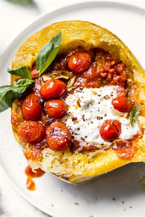 Fresh Tomato Spaghetti Squash Pasta The Almond Eater