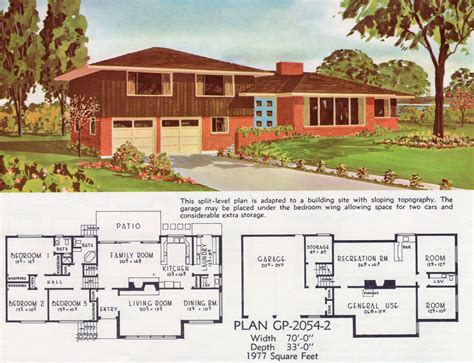 Split Level Floor Plans 1970 Home Design Ideas