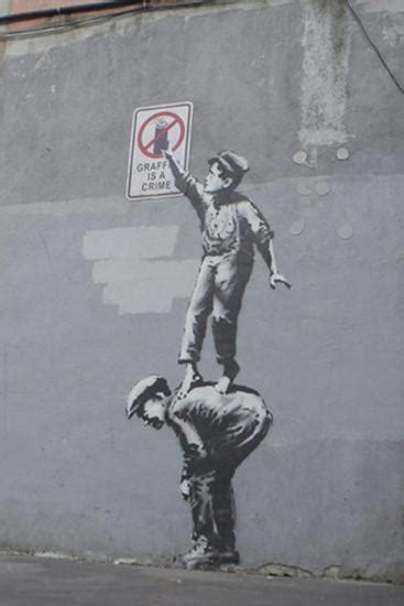 Graffiti Is A Crime Giclee Print Banksy