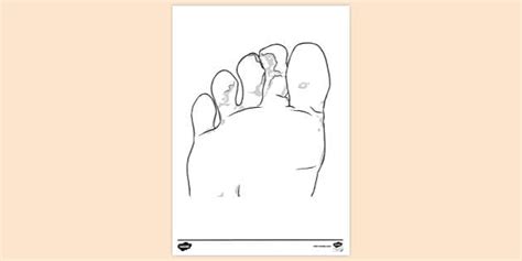 Free Athletes Foot Colouring Colouring Sheet Twinkl