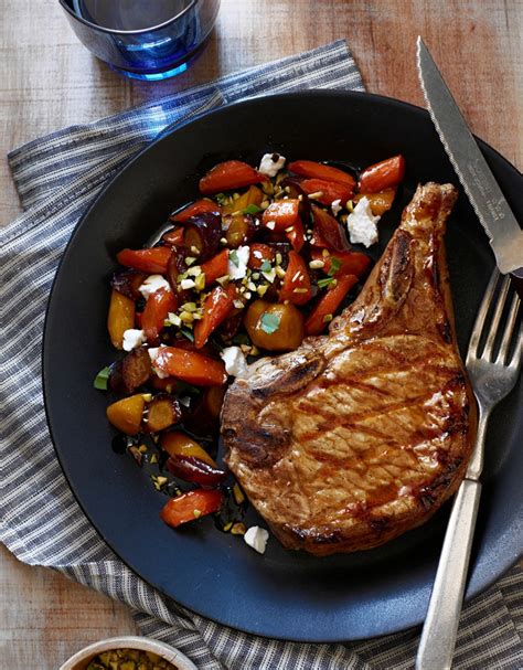 A Recipe For Pork Chops With Maple Glazed Carrots Wsj