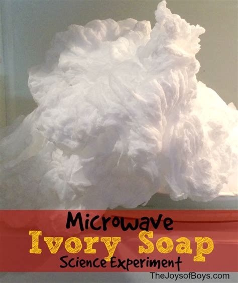 Ivory Soap Experiment Only Soap And Microwave Needed The Joys Of Boys