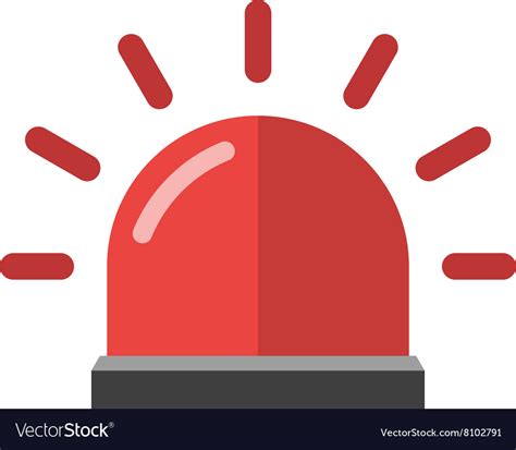The best selection of royalty free alarm icon vector art, graphics and stock illustrations. Police or ambulance red flasher siren alarm icon Vector Image