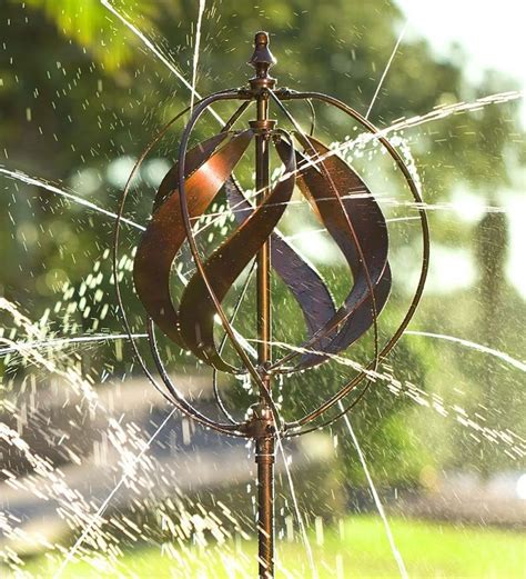 Hydro Ball Wind Spinner Decorative Fountain Creates A Kinetic Art Show