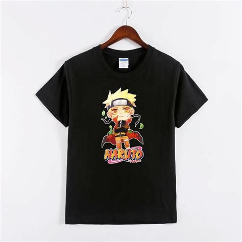 100 Cotton Anime Naruto Uzumaki Naruto Men T Shirts Tops And Tees