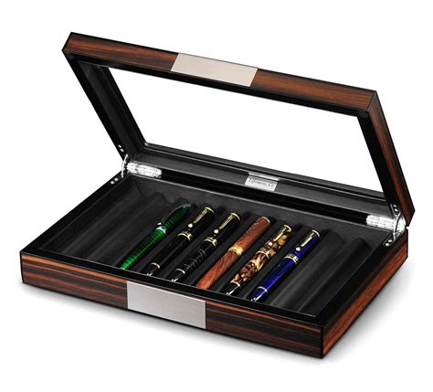Buy Lifomenz Co Wood Pen Display Box 10 Pen Organizer Boxglass Pen