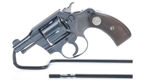Rare Colt Pocket Positive Revolver With 2 Inch Barrel Rock Island Auction