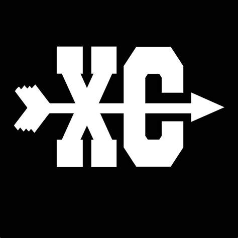 Cross Country Xc Symbol 5 Inch Vinyl Decal Window Sticker Etsy