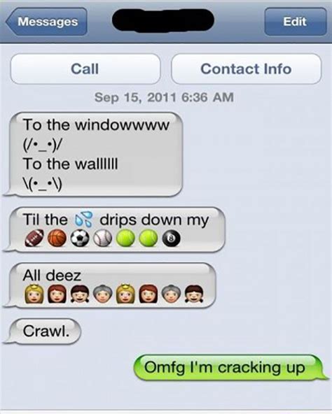 Funniest Text Messages Of The Day Funny Quotes Funny Emoji Texts