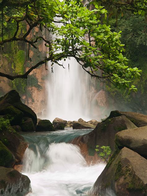 One Of The Many Beautiful Waterfalls In Costa Rica