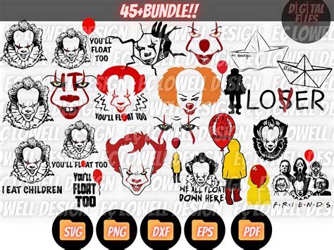 20 It Pennywise Svg Bundle Layered Item Penny Wise Clipart Etsy Uk