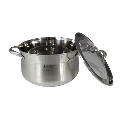 Smakfest Stainless Steel Stock Pot With Glass Lid Wayfair