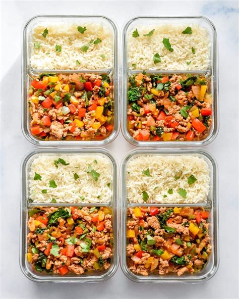 Chipotle Ground Turkey Skillet Meal Prep Recipe Healthy Lunch Meal