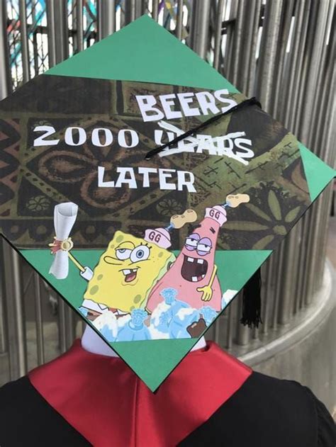 Amazing Spongebob Grad Cap Ideas Click To See More ~ Funny Graduation
