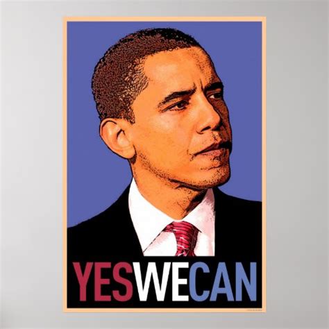 Barack Obama Yes We Can Poster Zazzle