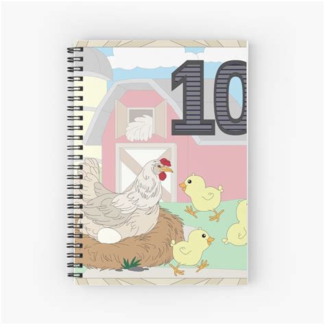 Chicken With Babies At A Farm Spiral Notebook For Sale By Orangeeden