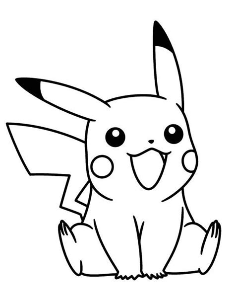 Printable Pikachu Coloring Pages Anime Coloring Pages