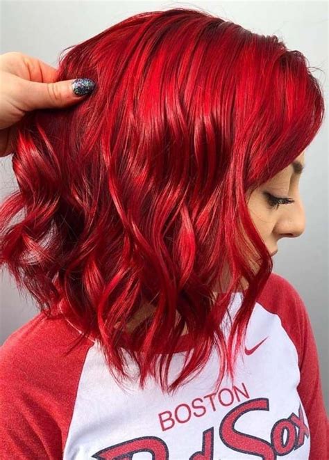 Vibrant Red Hair Color Ideas To Try In 2019 Bright Red Hair Color Vibrant Red Hair Red Color