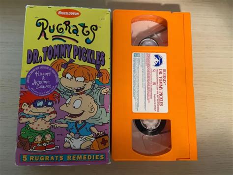 NICKELODEON RUGRATS DR Tommy Pickles VHS 839013 Orange Tape 1998