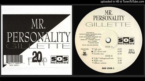 Gillette ‎ Mr Personality Radio Mix 1995 Youtube