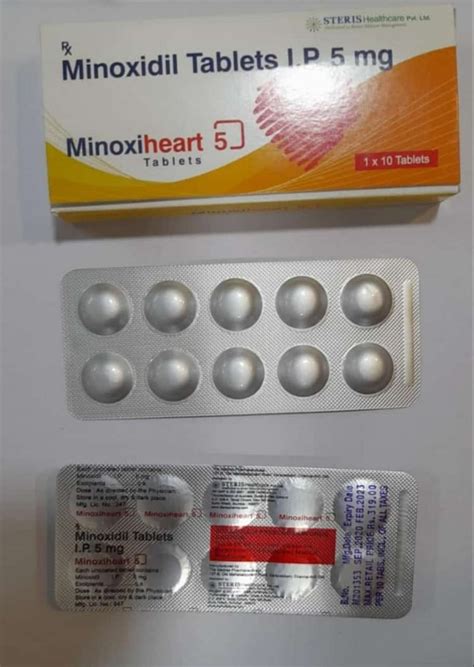 Minoxidil Tablet 5mg Prescription Treatment High Blood Pressure At