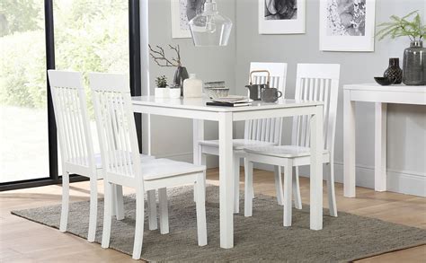 Free delivery over £40 to most of the uk great selection excellent customer service find everything for a beautiful home. Milton White Dining Table with 4 Oxford Chairs Only £269 ...