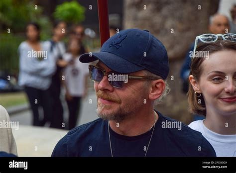 London Uk 21st July 2023 Actor Simon Pegg Shows His Support As