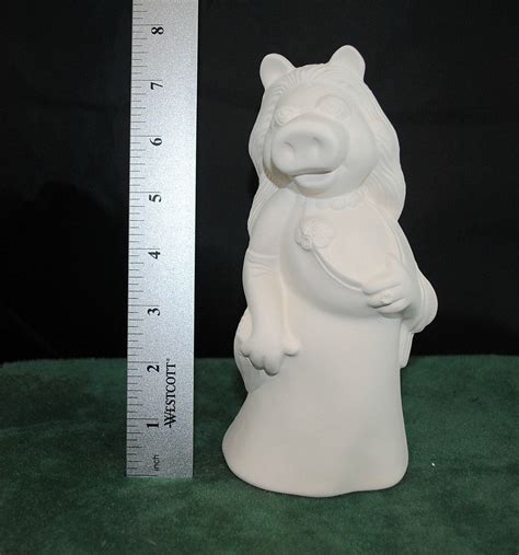 Miss Piggy From The Muppets In Ready To Paint Ceramic Bisque Ceramic