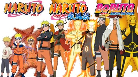 Evolution Of Naruto Uzumaki All Formsmodes Naruto Naruto Shippuden