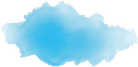 Download Hd Blue Watercolor Png Blue Watercolor Cloud Transparent Png