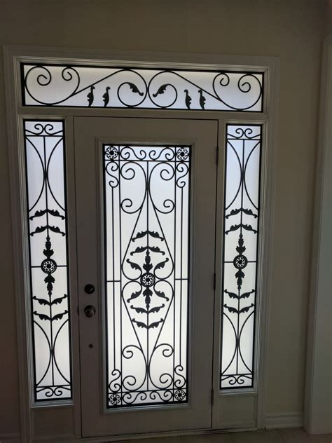 Portland Wrought Iron Door Insert Randals Wrought Iron And Stained Glass