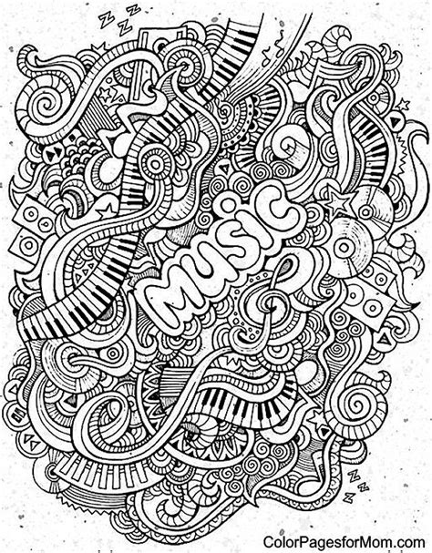 Free printable coloring pages for adults advanced dragons. Coloring Pages Music Cool - Coloring Home
