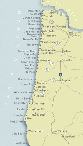 Oregon Coast Map Of Our Vacation Rental Locations Oregon Coast