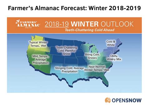 Farmers Almanac 2018 2019 Winter Forecast Opensnow