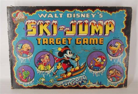 vintage rare 1940 walt disney ski jump target game american toy works gould art 1815117559