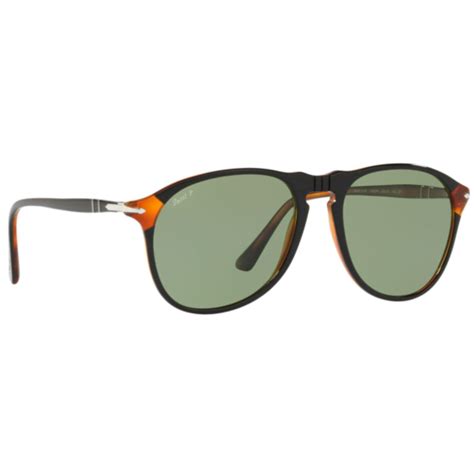 Persol 649 Series Mod 2 Tone Polarised Sunglasses In Black